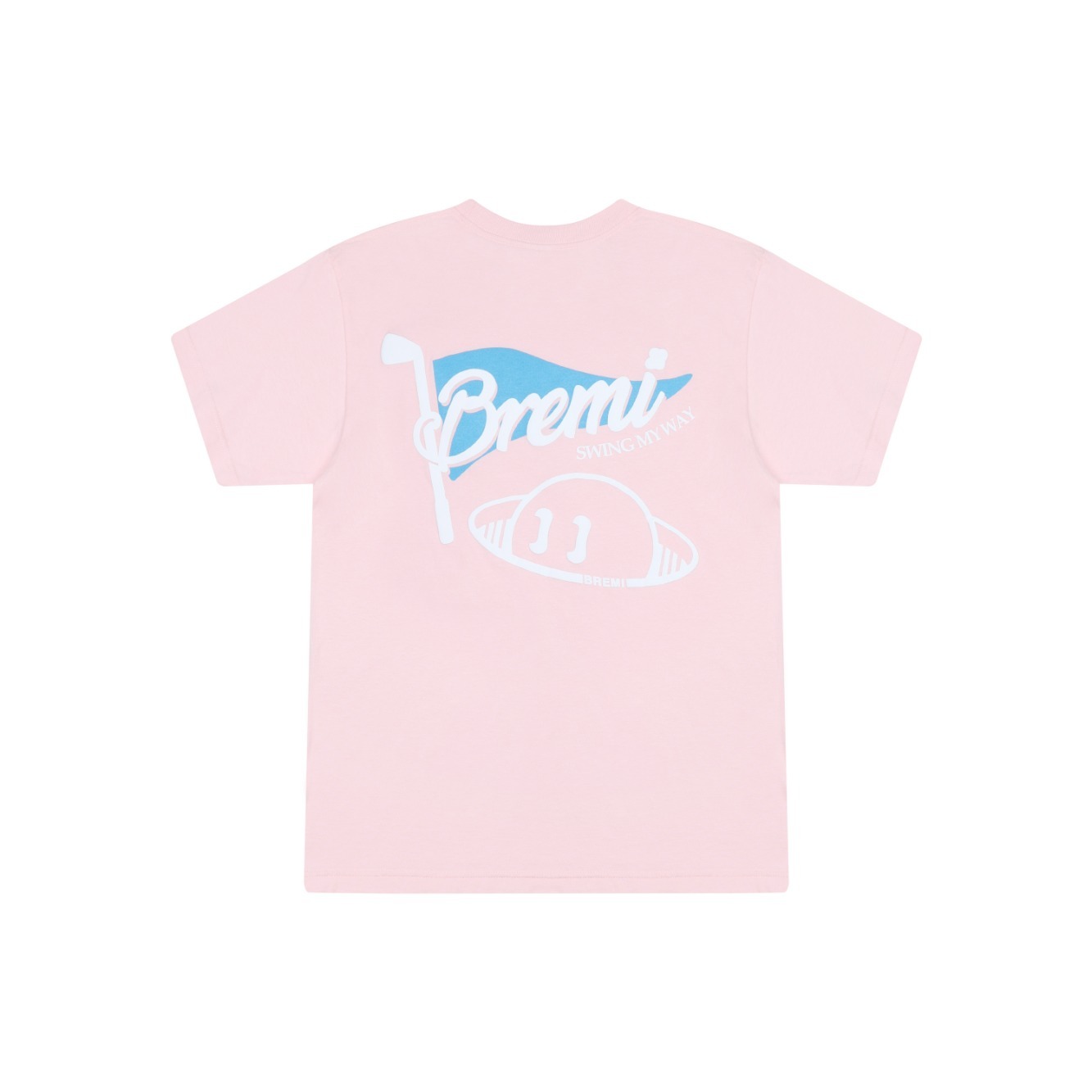 [기획상품]브레미 얼비 플래그 반팔 티셔츠(pink)